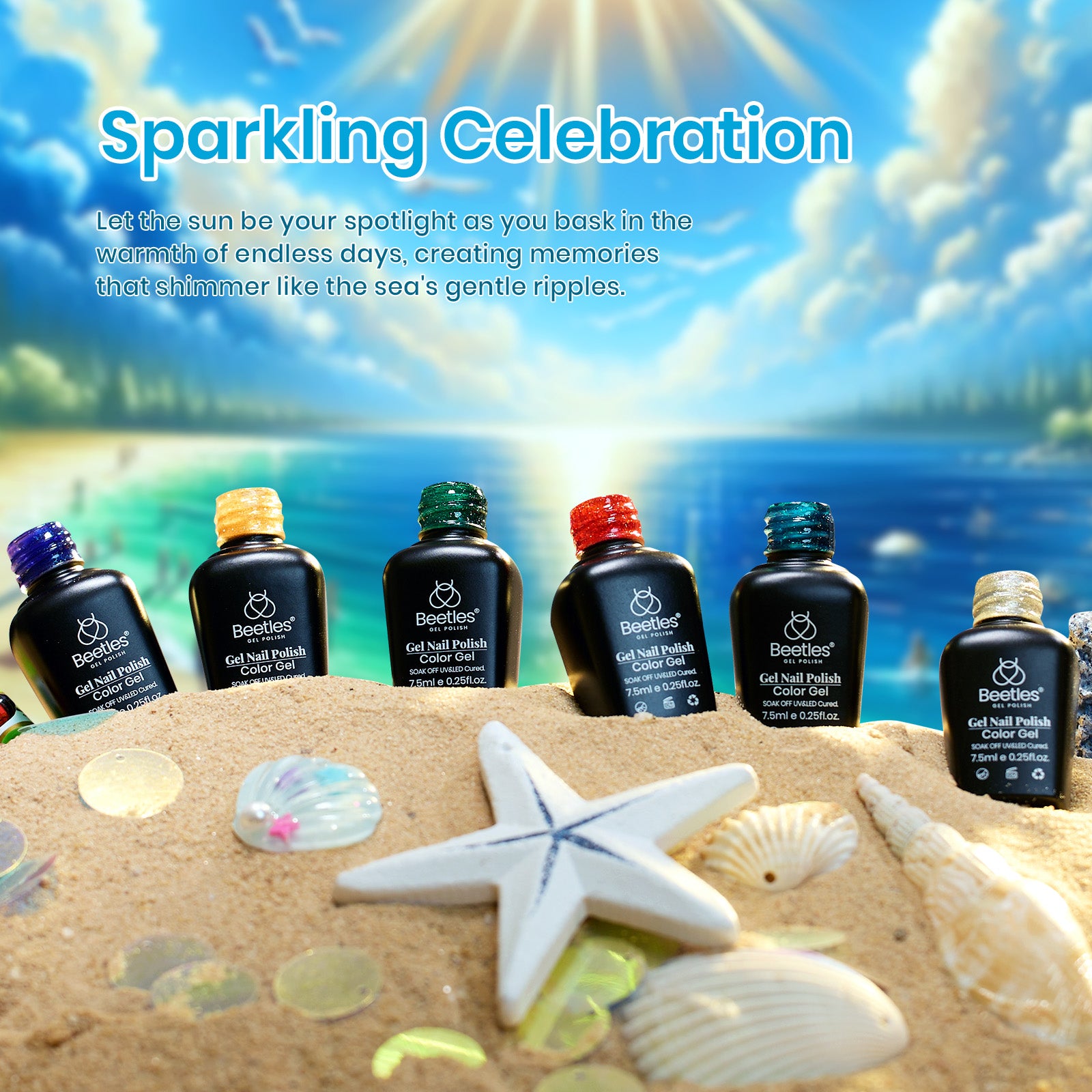 Sparkling | 6 Colors Gel Polish Set