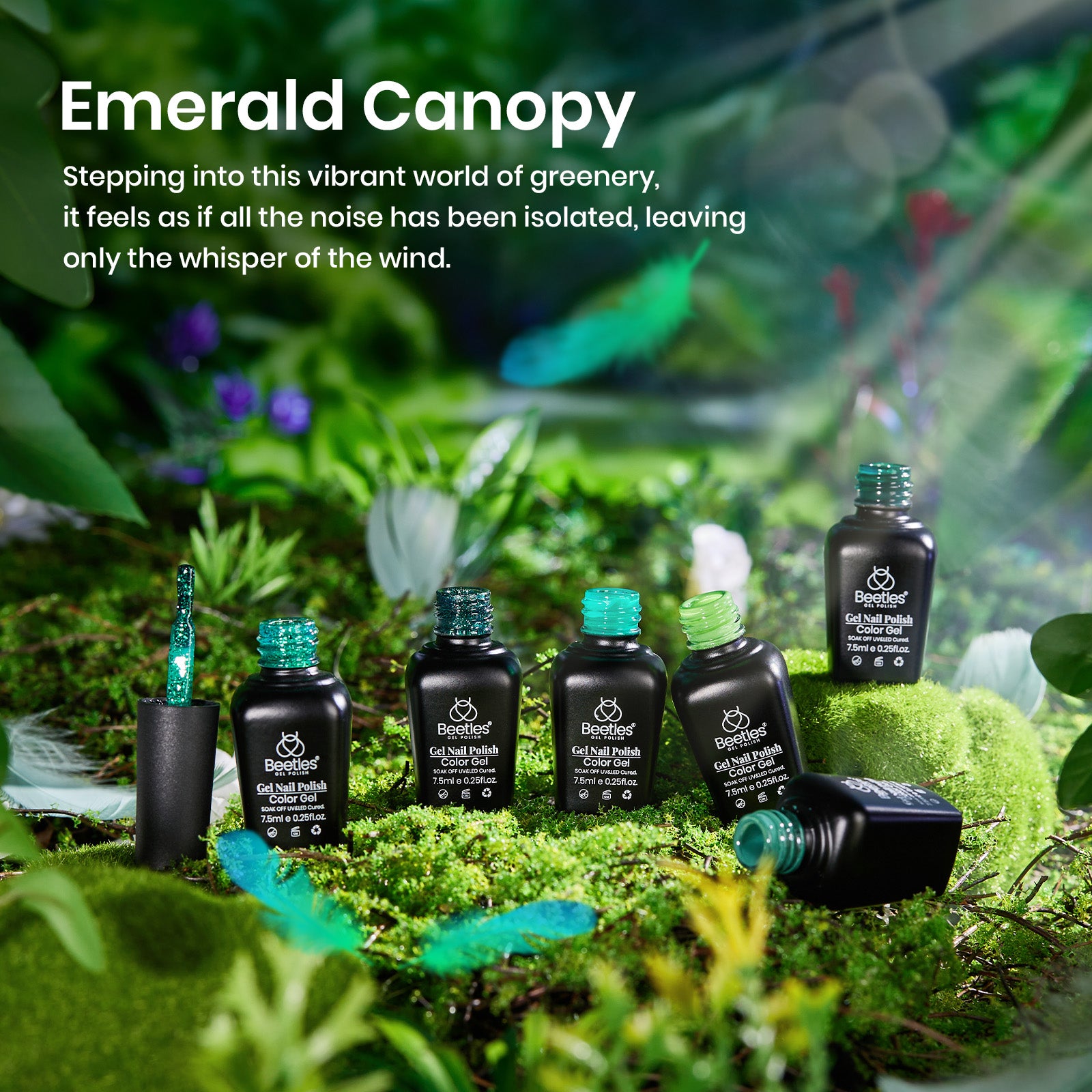 Avocados in Emerald Canopy | 6 Colors Gel Polish Set