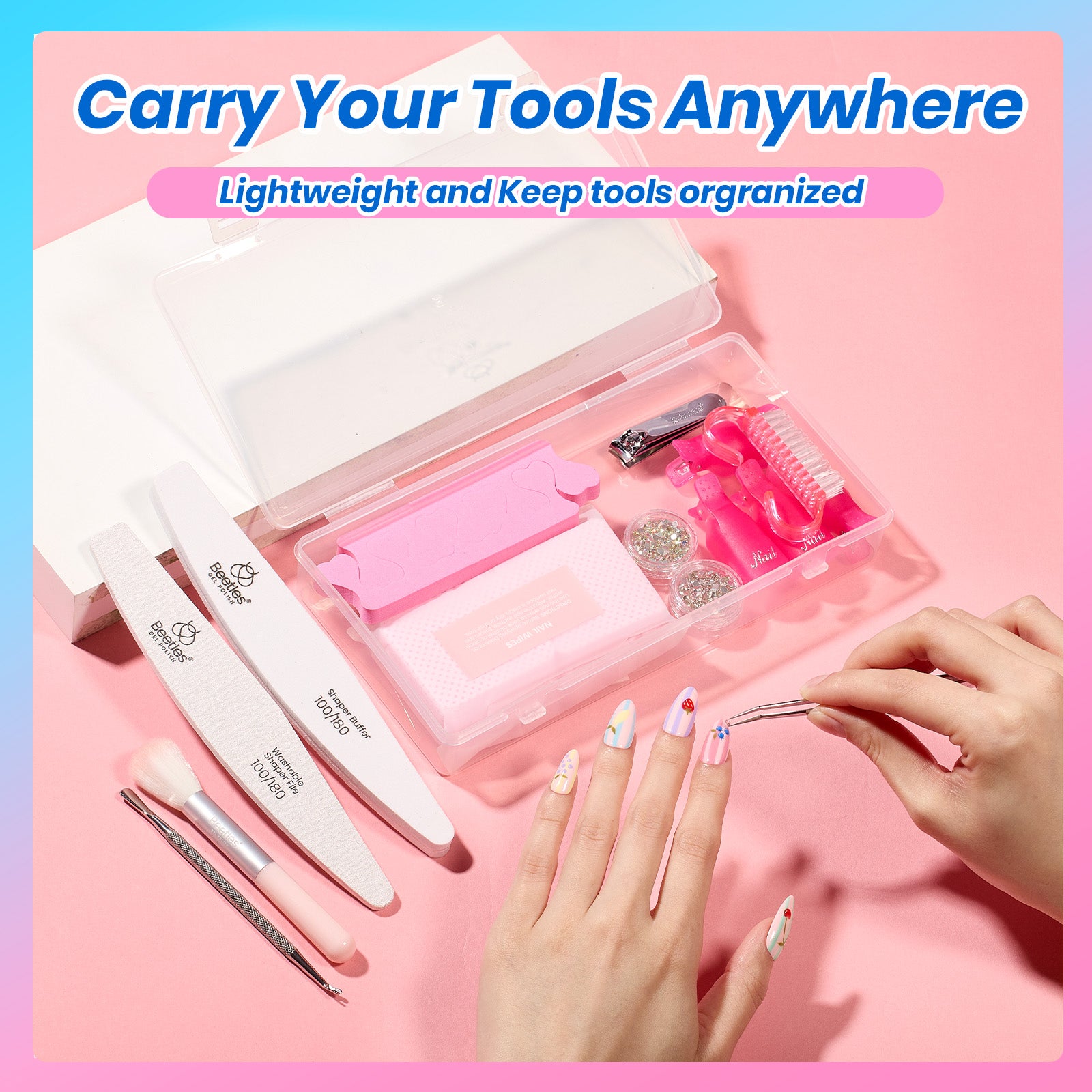 Beetles Gel Nail Starter Kit Creative Flow 35 Colors HEMA Free