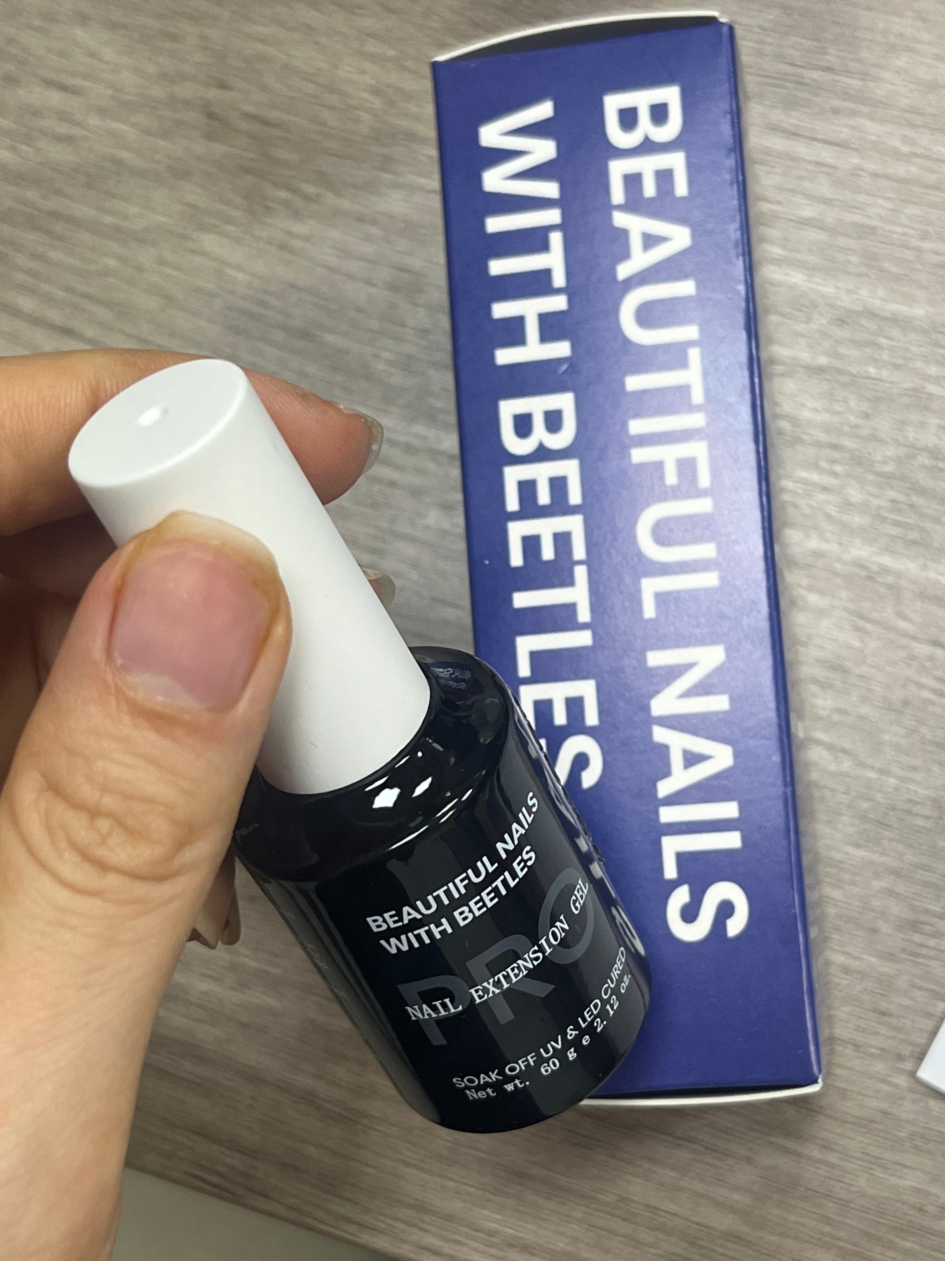 Beautiful Nails with Beetles Nail Extension Gel for Nails-Net wt. 60g e 2.12 oz. Builder Gel Nail Nail Extension Clear Nude Pink Hard Gel Sculpted Gel with Base Top Coat Nail Forms Nail Pen Nail Art Manicurist Gift for Women