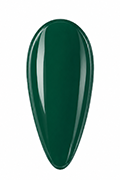 Apply 2–3 layers of #h548 (a forest green gel nail polish); cure each layer under the nail lamp for 30–60 seconds until completely dry before applying the next.