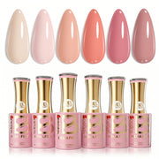 Beetles Stay Shining Vanilla Cloud HEMA Free TPO Free 6 Colors Gel Nail Polish Set 7.5ml