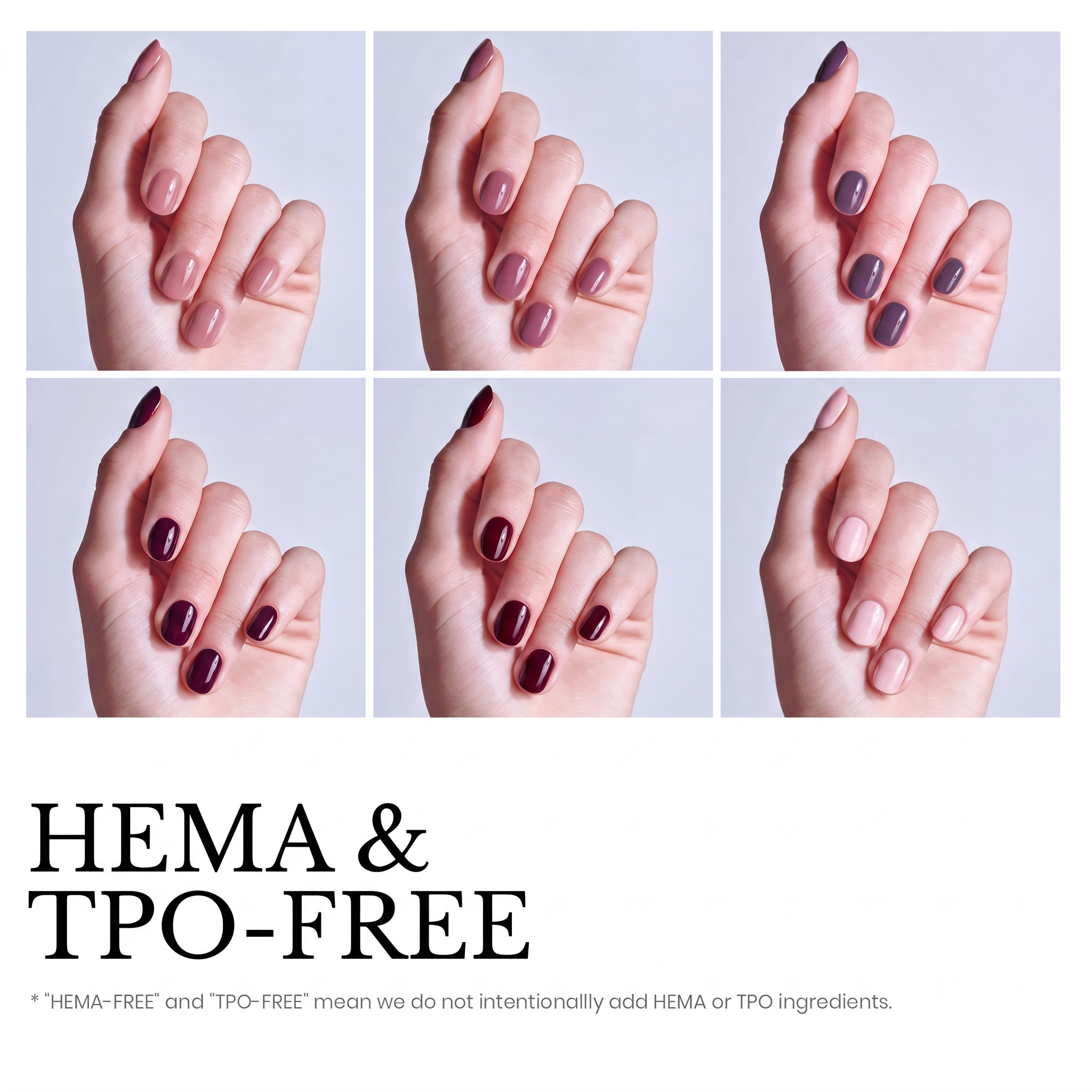 Beetles Stay Shining Rose Petals HEMA Free TPO Free 6 Colors Gel Nail Polish Set 7.5ml