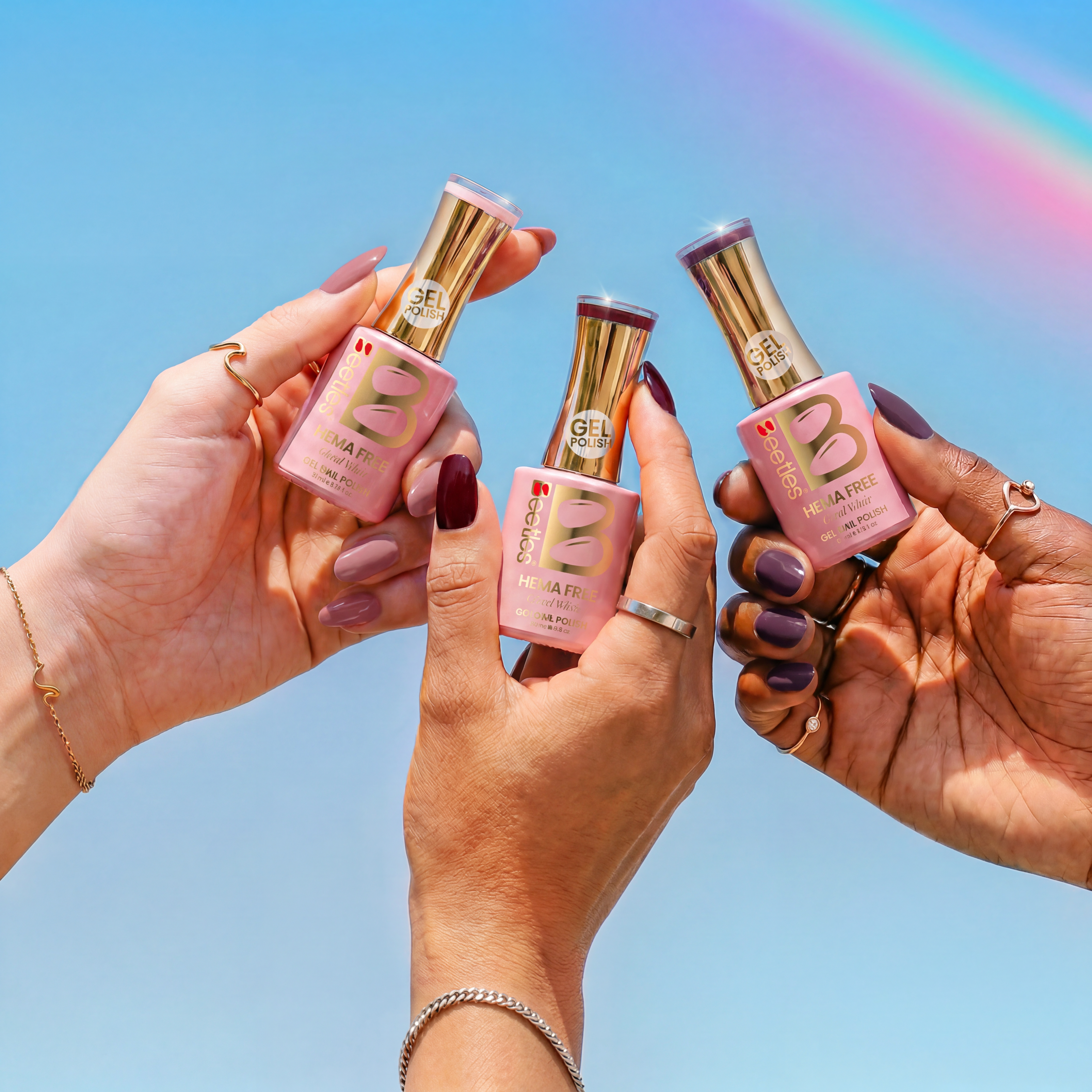 Beetles Stay Shining Rose Petals HEMA Free TPO Free 6 Colors Gel Nail Polish Set 7.5ml