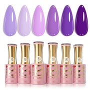 Beetles Stay Shining Violet Letter HEMA Free TPO Free 6 Colors Gel Nail Polish Set 7.5ml