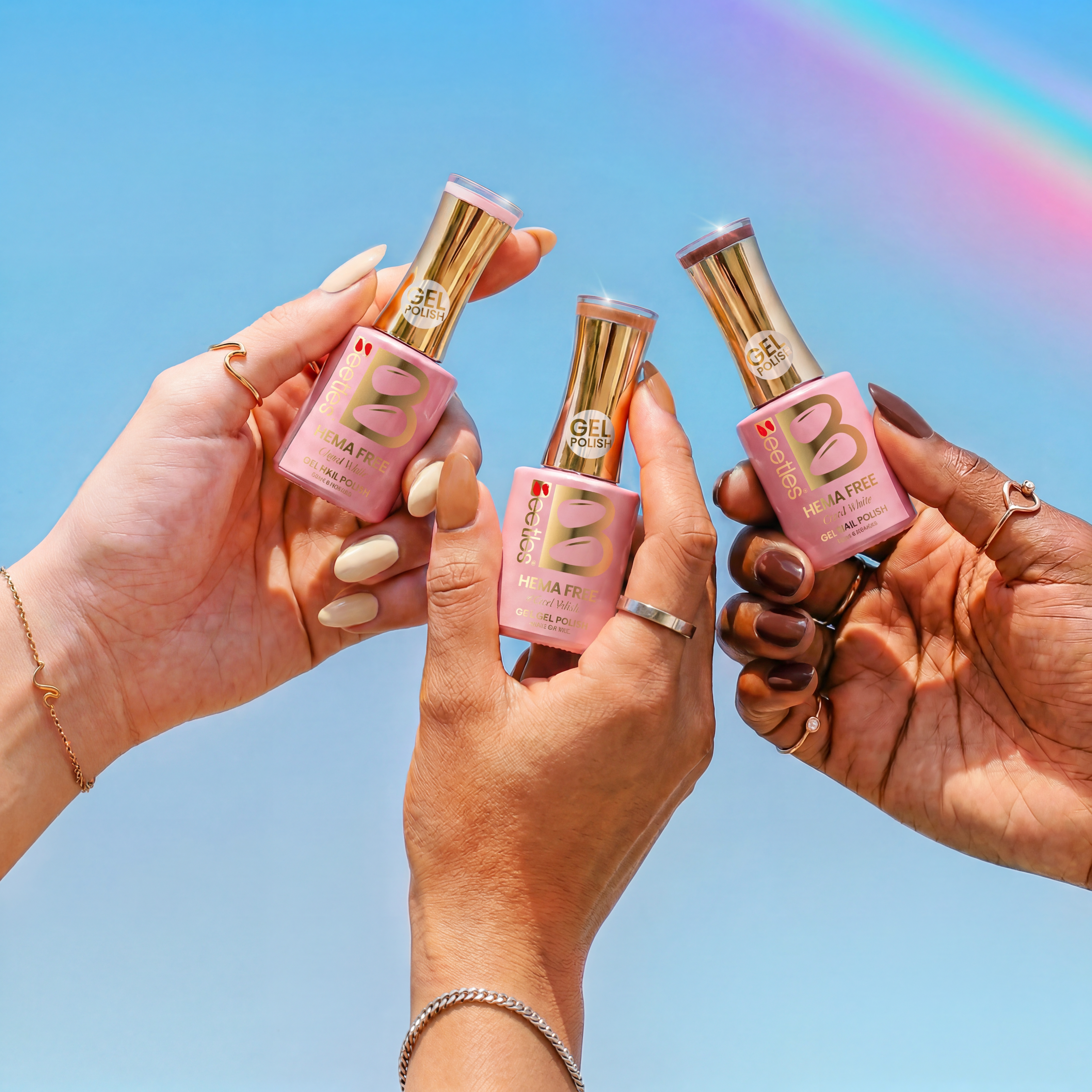 Beetles Stay Shining Toasty Aroma HEMA Free TPO Free 6 Colors Gel Nail Polish Set 7.5ml