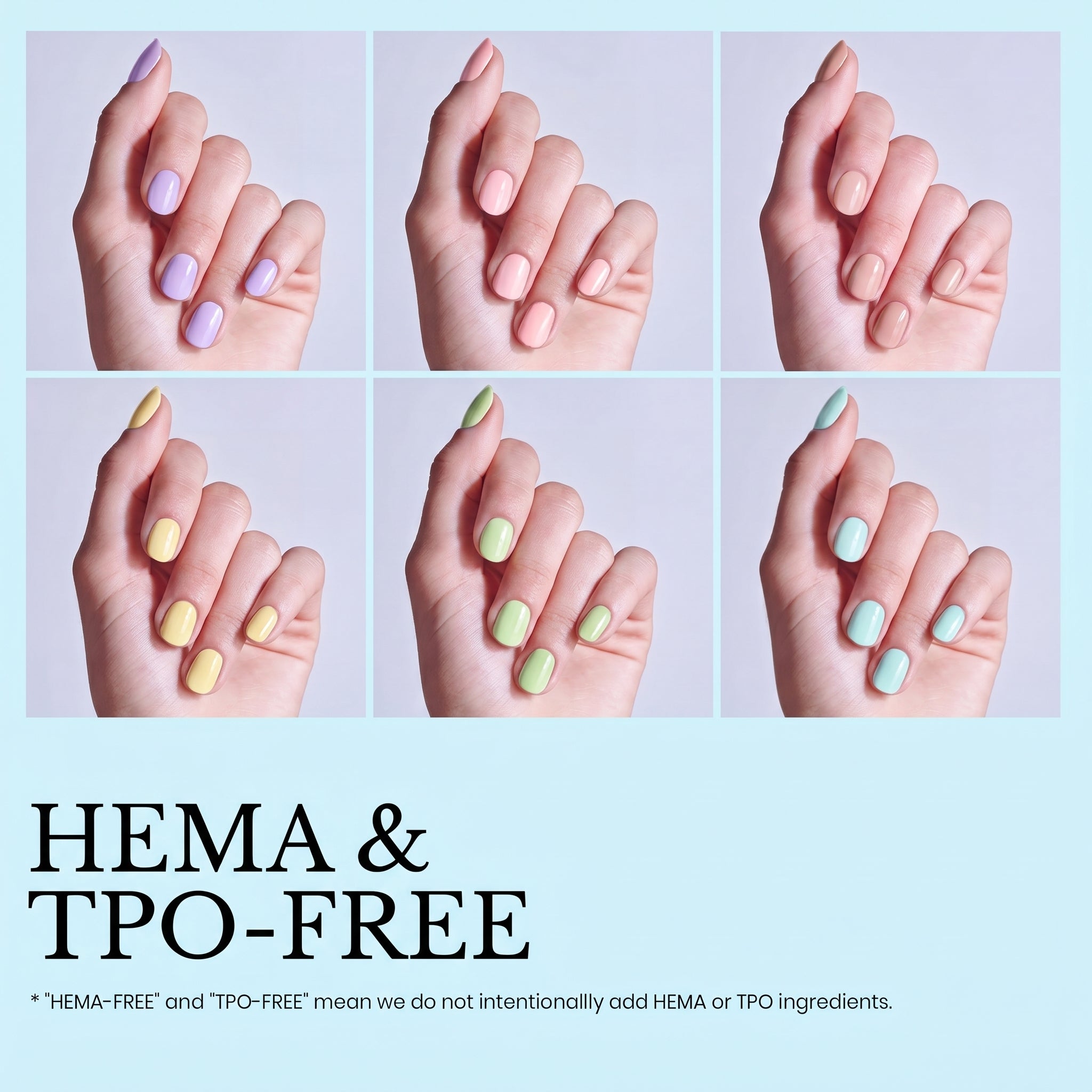 Beetles Stay Shining Afternoon Desserts HEMA Free TPO Free 6 Colors Gel Nail Polish Set 7.5ml