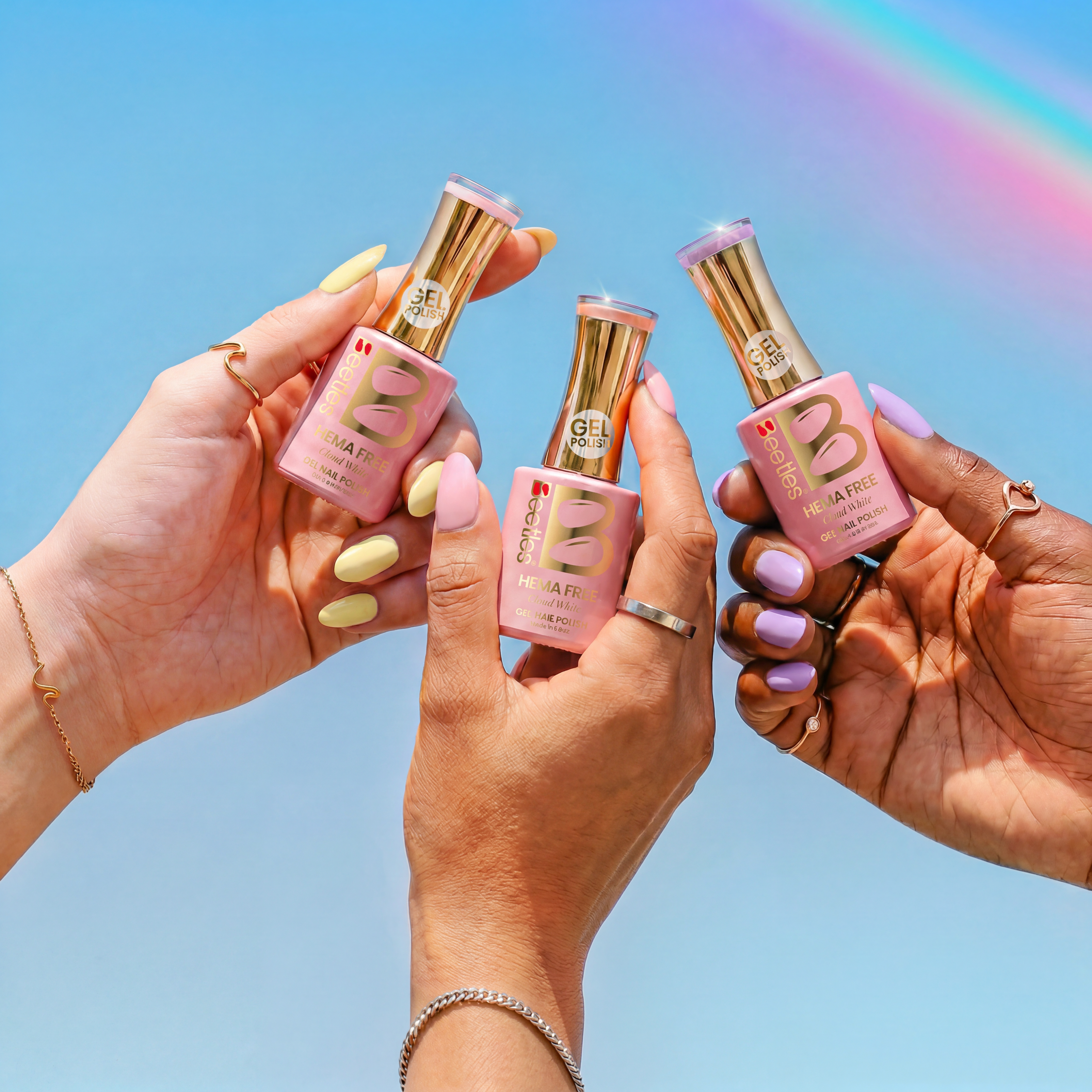 Beetles Stay Shining Afternoon Desserts HEMA Free TPO Free 6 Colors Gel Nail Polish Set 7.5ml