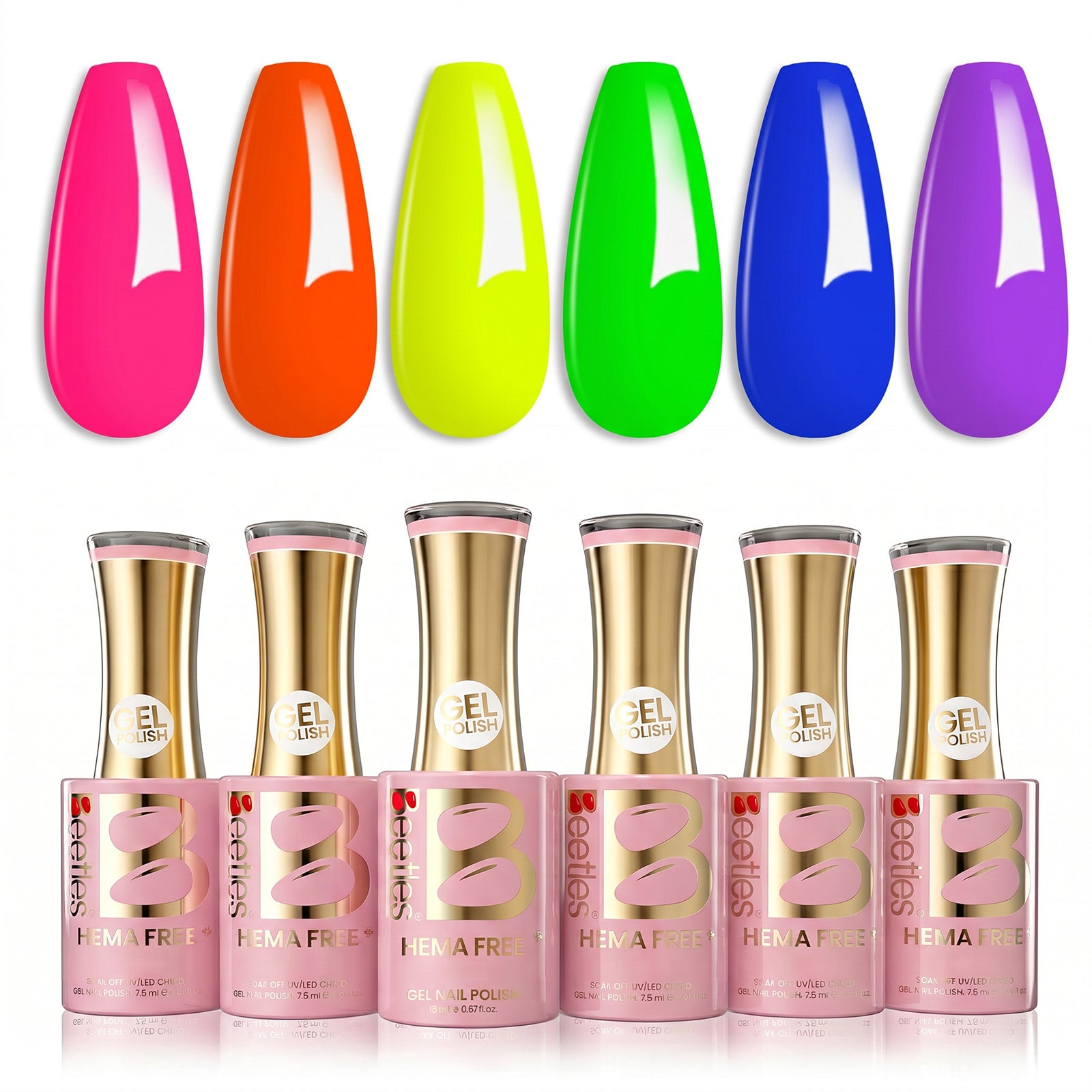 Beetles Stay Shining Tropical Mood HEMA Free TPO Free 6 Colors Gel Nai ...