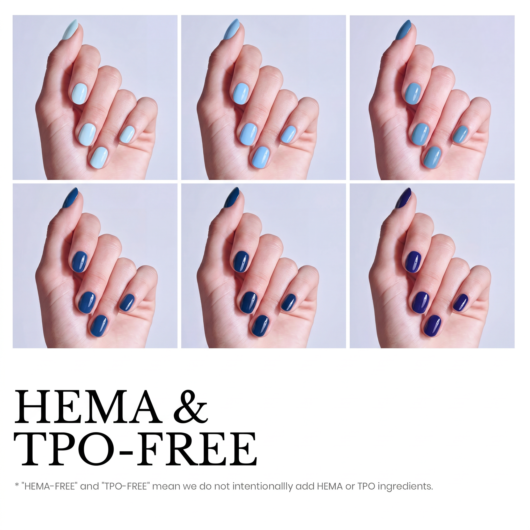 Beetles Stay Shining Ocean Range HEMA Free TPO Free 6 Colors Gel Nail Polish Set 7.5ml
