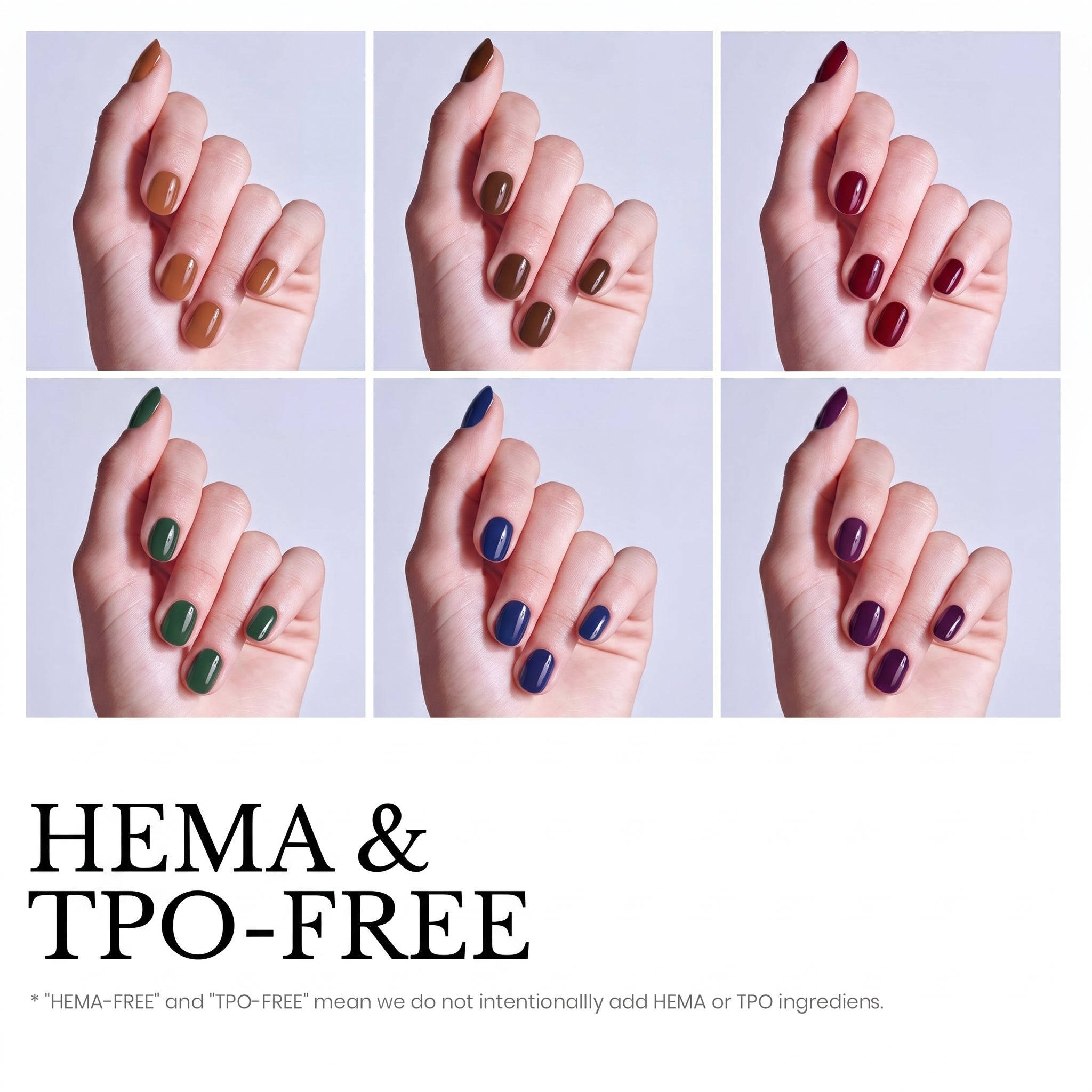 Beetles Stay Shining Twilight Grove Whisper HEMA Free TPO Free 6 Colors Gel Nail Polish Set 7.5ml