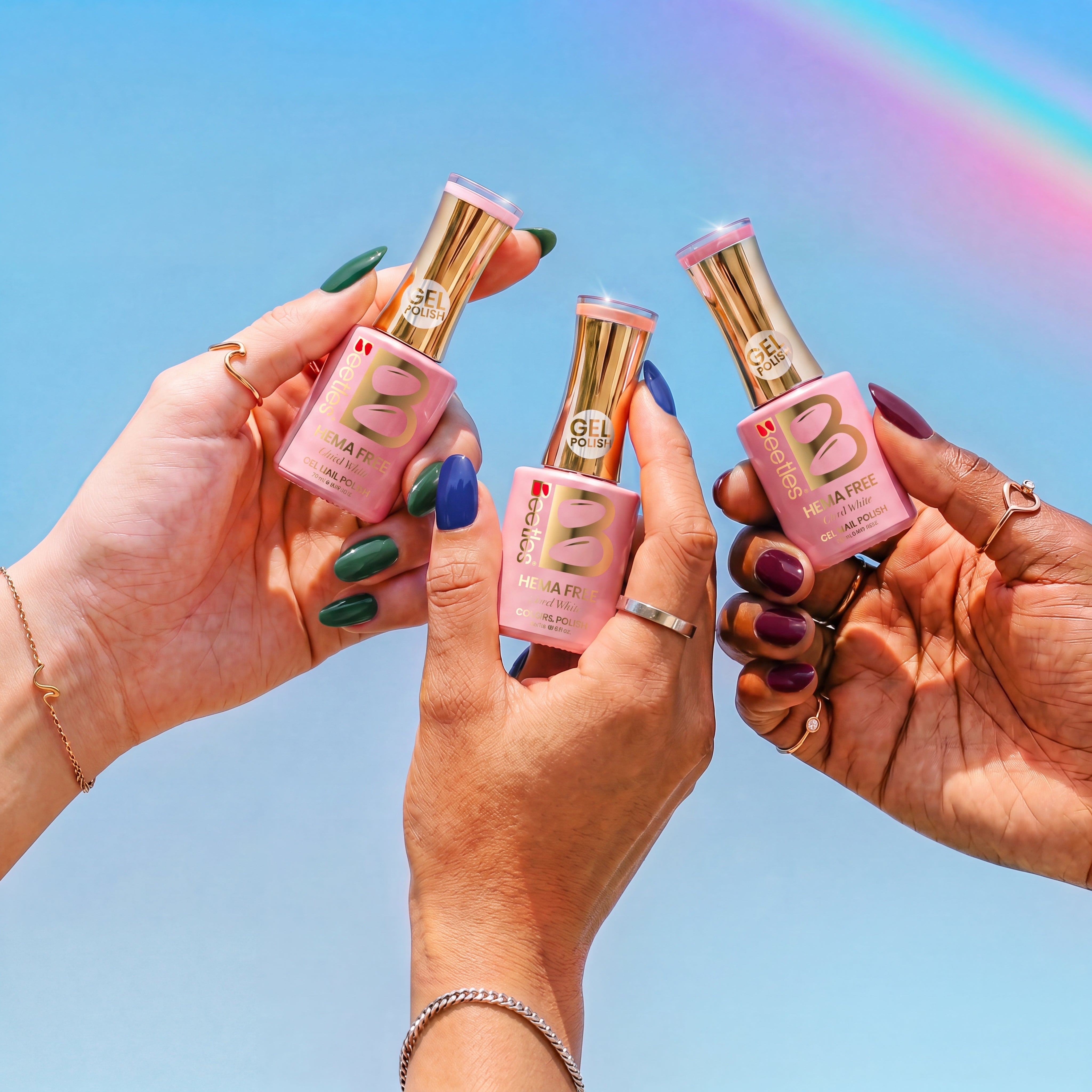 Beetles Stay Shining Twilight Grove Whisper HEMA Free TPO Free 6 Colors Gel Nail Polish Set 7.5ml