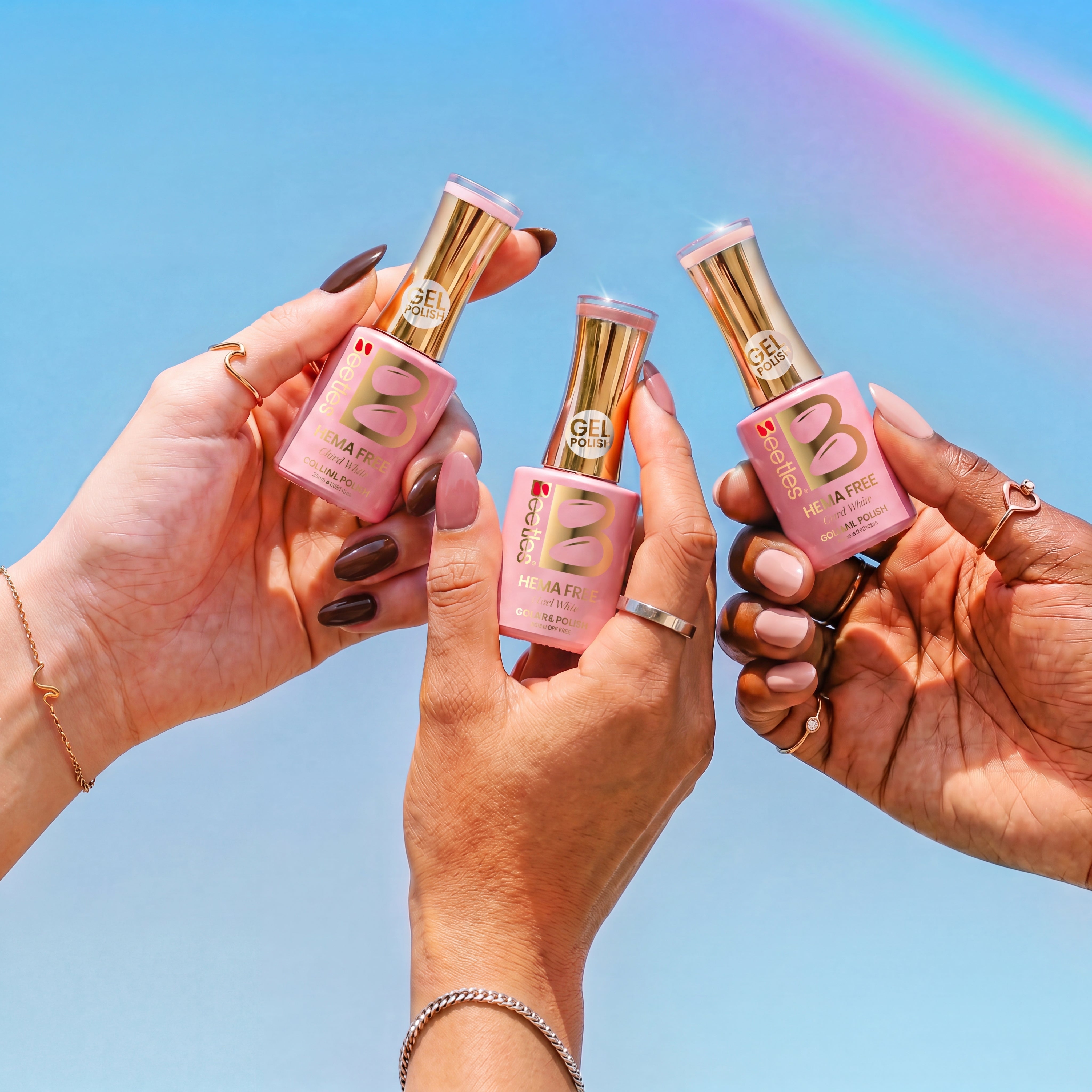 Beetles Stay Shining Neutral Colors HEMA Free TPO Free 6 Colors Gel Nail Polish Set 7.5ml