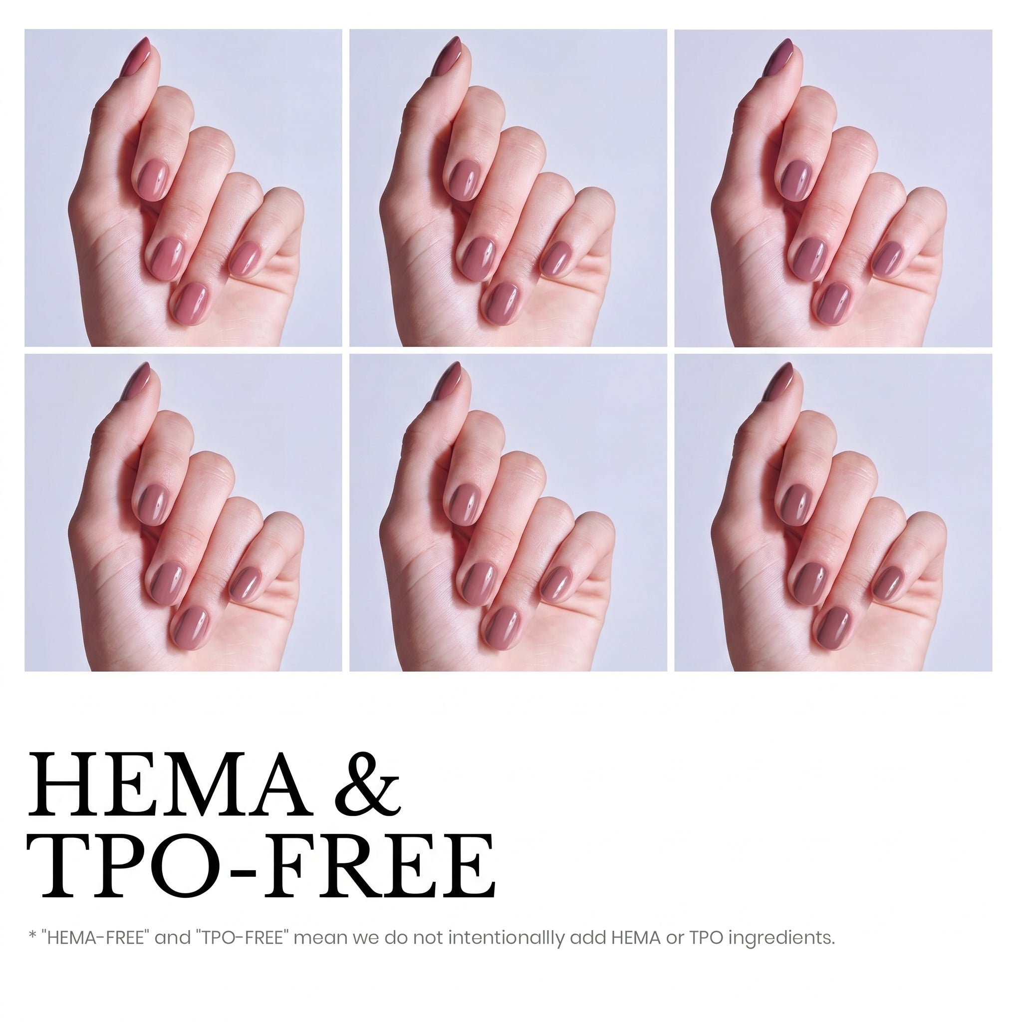 Beetles Stay Shining Neutral Colors HEMA Free TPO Free 6 Colors Gel Nail Polish Set 7.5ml