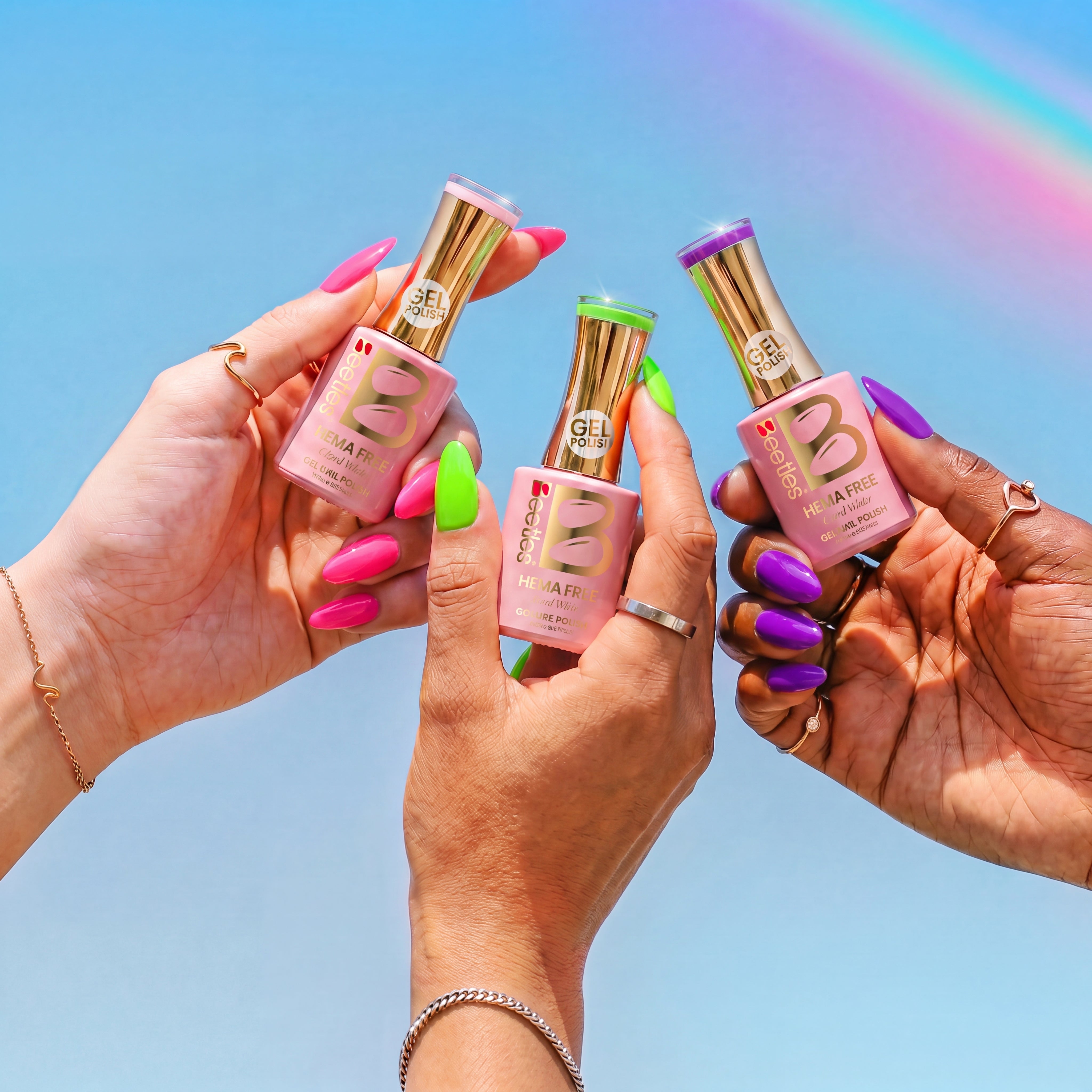 Beetles Stay Shining Refreshing Style HEMA Free TPO Free 6 Colors Gel Nail Polish Set 7.5ml