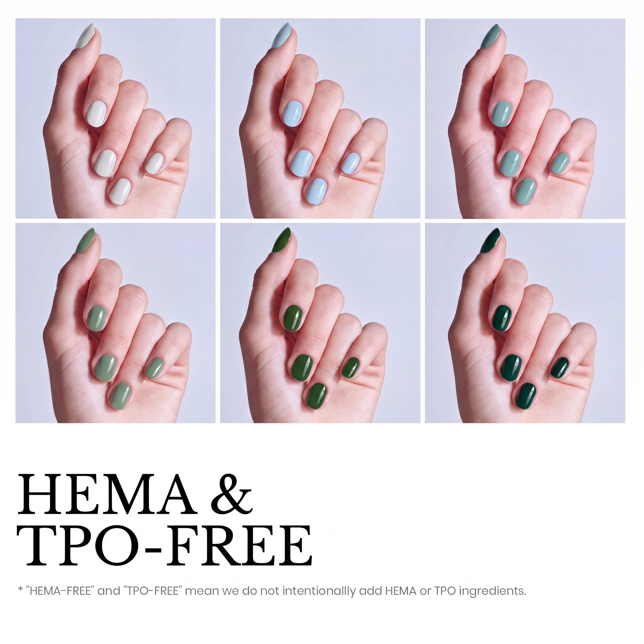 Beetles Stay Shining Boundless Forest HEMA Free TPO Free 6 Colors Gel Nail Polish Set 7.5ml