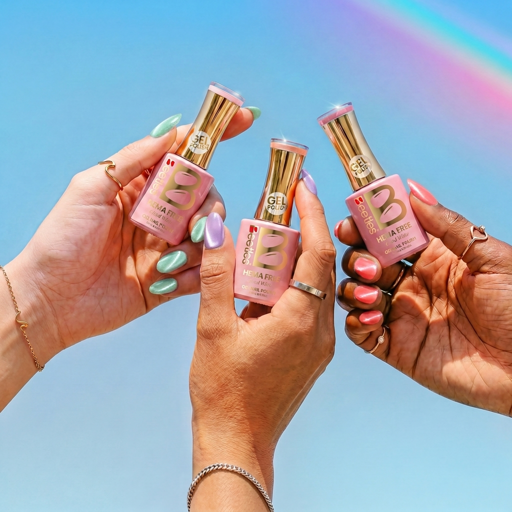Beetles Stay Shining Fairy Garden HEMA Free TPO Free 6 Colors Cat Eye Gel Polish Set 7.5ml