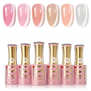 Beetles Stay Shining Pink Velvet HEMA Free TPO Free 6 Colors Cat Eye Gel Set 7.5ml