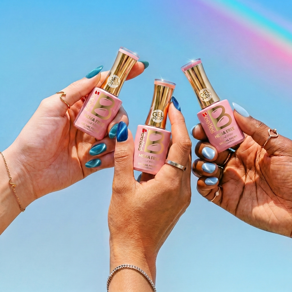 Beetles Stay Shining Moonlit Mist HEMA Free TPO Free 6 Colors Cat Eye Gel Polish Set 7.5ml