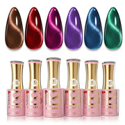Beetles Stay Shining Jewel Parade HEMA Free TPO Free 6 Colors Cat Eye Gel Polish Set 7.5ml
