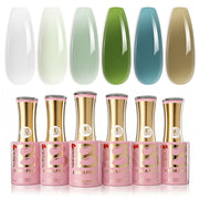 Beetles Stay Shining Forest Veil HEMA Free TPO Free 6 Colors Jelly Gel Set 7.5ml