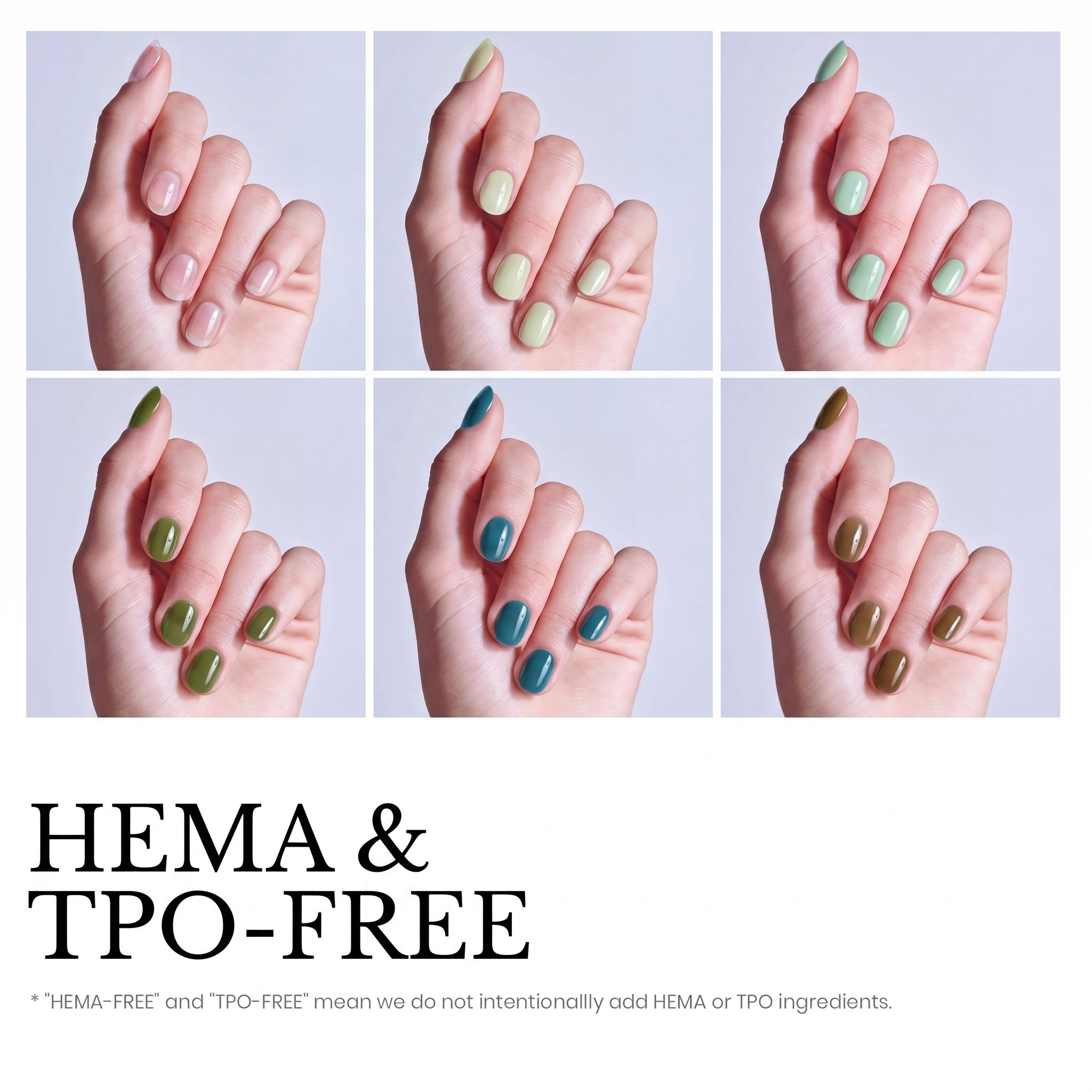 Beetles Stay Shining Forest Veil HEMA Free TPO Free 6 Colors Jelly Gel Set 7.5ml