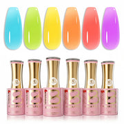 Beetles Stay Shining Candy Spritz HEMA Free TPO Free 6 Colors Jelly Gel Set 7.5ml
