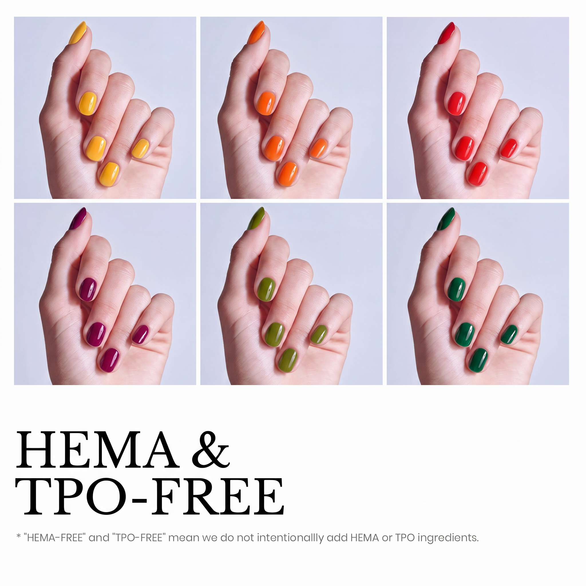 Beetles Stay Shining Autumn Prism HEMA Free TPO Free 6 Colors Jelly Gel Set 7.5ml