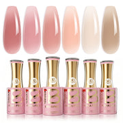 Beetles Stay Shining Drunken Rose HEMA Free TPO Free 6 Colors Jelly Gel Set 7.5ml