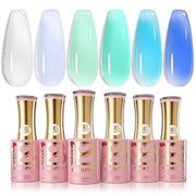 Beetles Stay Shining Bubble Splash HEMA Free TPO Free 6 Colors Jelly Gel Set 7.5ml