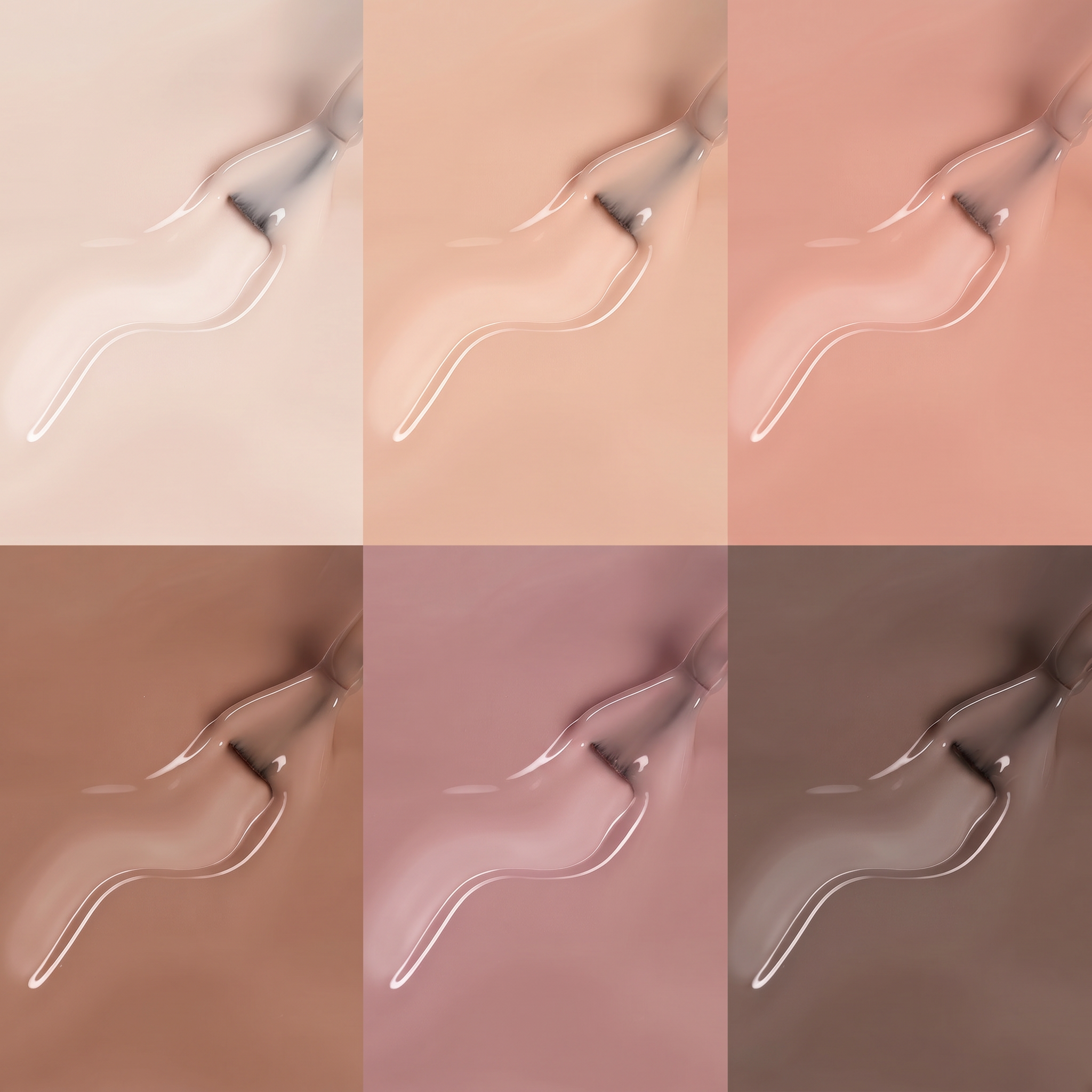Beetles Stay Shining Charming Rose HEMA Free TPO Free 6 Colors Jelly Gel Set 7.5ml