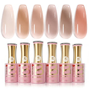 Beetles Stay Shining Charming Rose HEMA Free TPO Free 6 Colors Jelly Gel Set 7.5ml