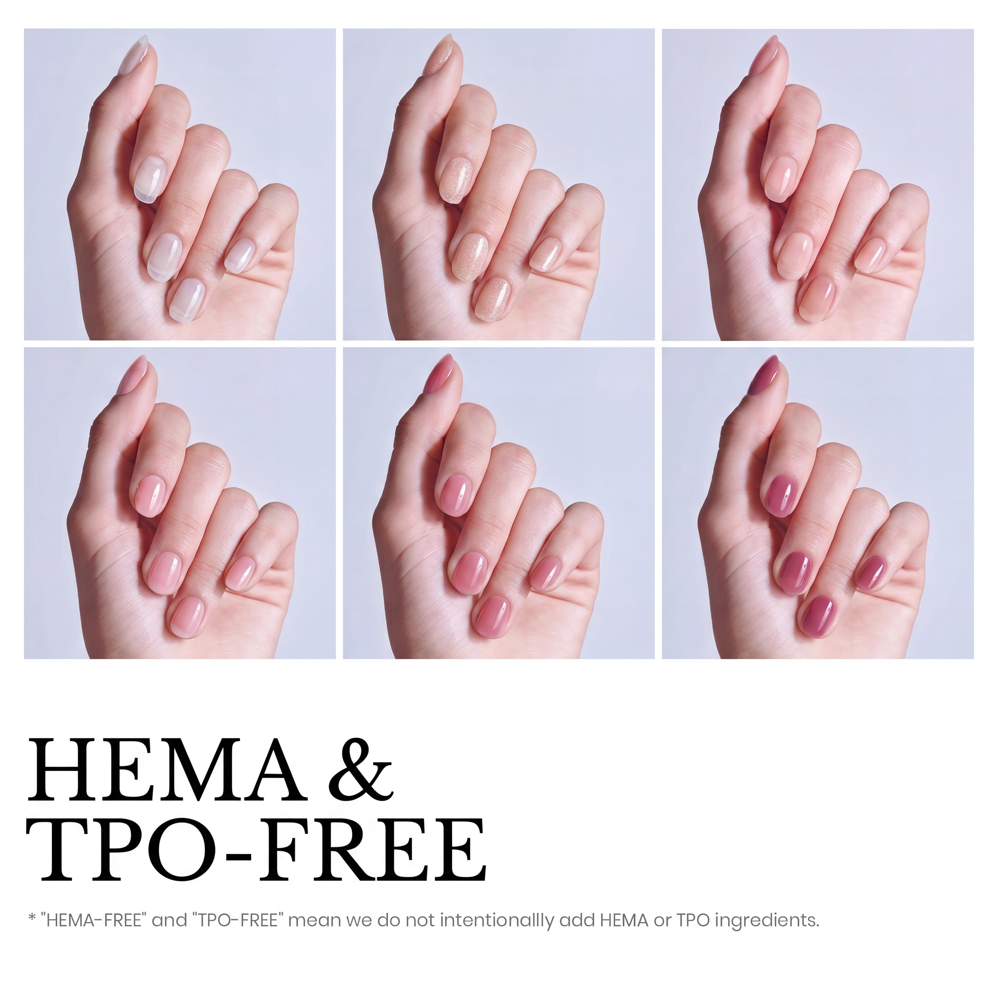 Beetles Stay Shining Whipsers of Love HEMA Free TPO Free 6 Colors Jelly Gel Set 7.5ml