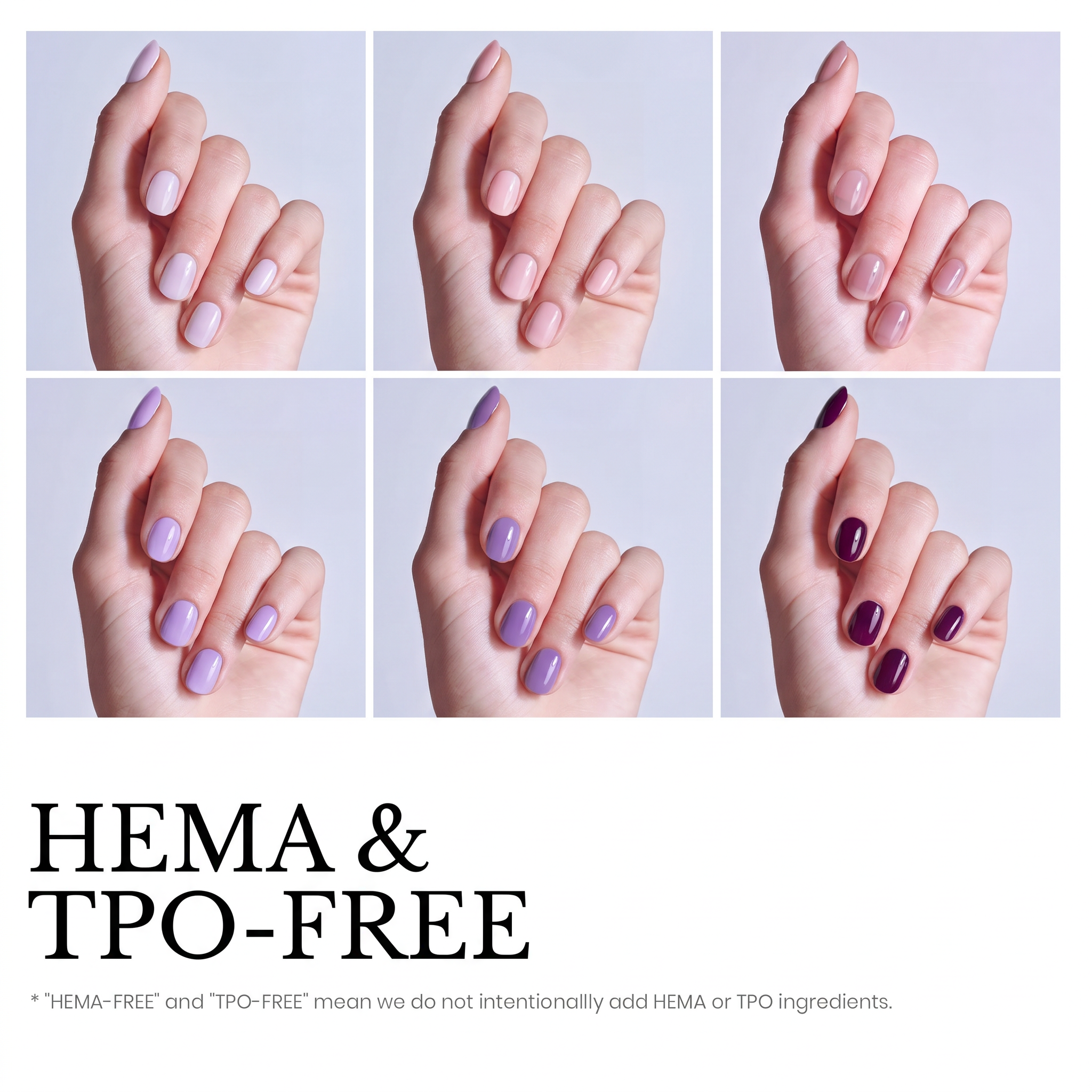 Beetles Stay Shining Amethyst Realm HEMA Free TPO Free 6 Colors Jelly Gel Set 7.5ml