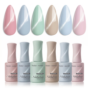 Beetles Nail Glow Beverly Chill HEMA Free TPO Free 6 Colors Jelly Gel Polish Set 15ml