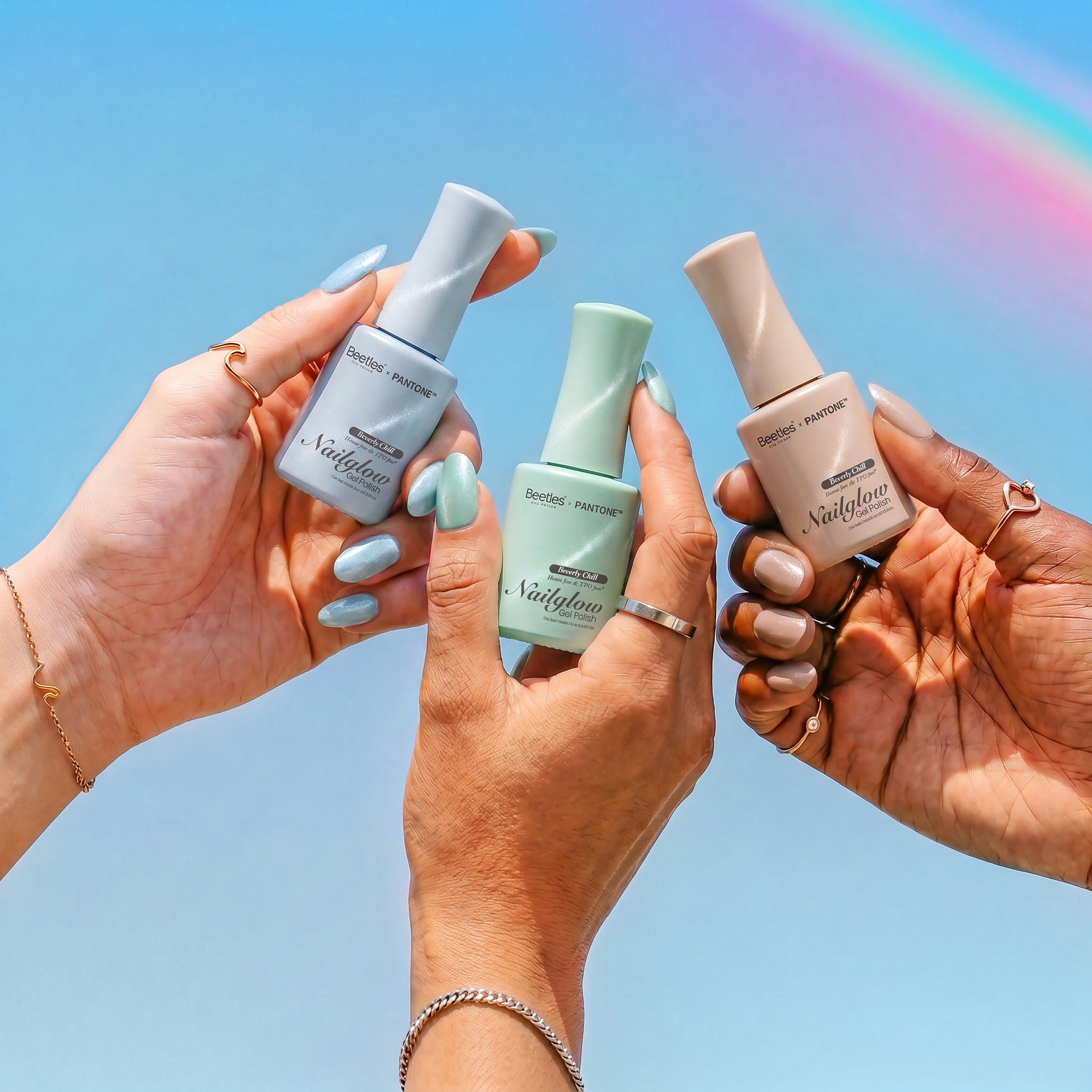 Beetles Nail Glow Beverly Chill HEMA Free TPO Free 6 Colors Jelly Gel Polish Set 15ml