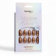 Beetles Stay Shining Polka Amber Press On Nails