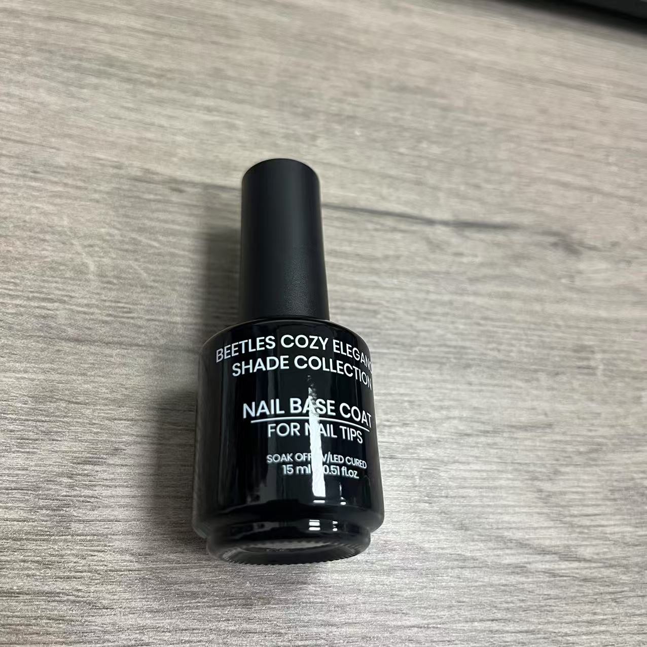 Beetles Cozy Elegance Shade Collection No Wipe Base Coat,15ml for Gel Nail Polish Soak Off LED Nail Lamp Gel Base Coat Upgraded Formula Long-Lasting DIY Home and Nail Salon
