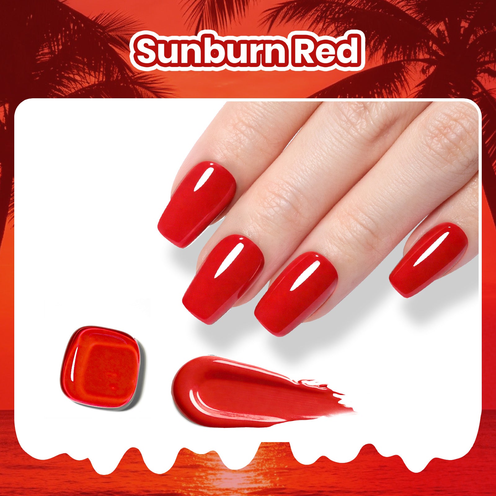 Beetles Summer Voyage - Sunburn Red Summer Nails 9ml