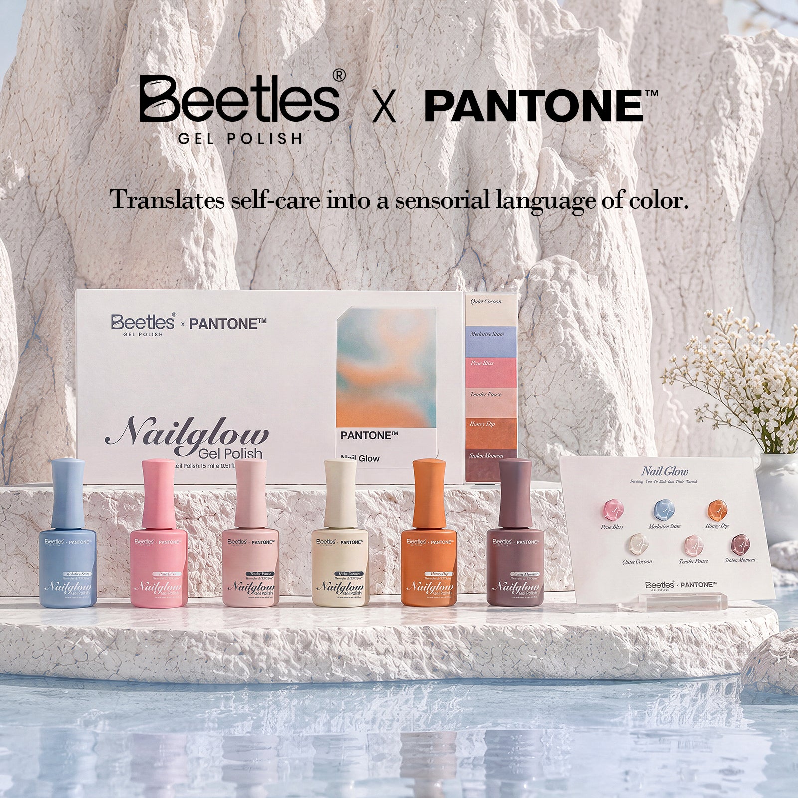 Beetles Nail Glow HEMA Free TPO Free 6 Colors Gel Polish Set 15ml