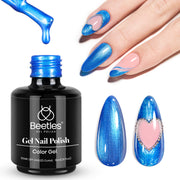 Beetles Gel Polish Navy Blue Gel Nail Polish 15ml Nail Art Manicure Salon DIY at Home Gifts for Women Mystic Sea