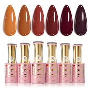Beetles Stay Shining Just Fall HEMA Free TPO Free 6 Colors Gel Nail Polish Set 7.5ml