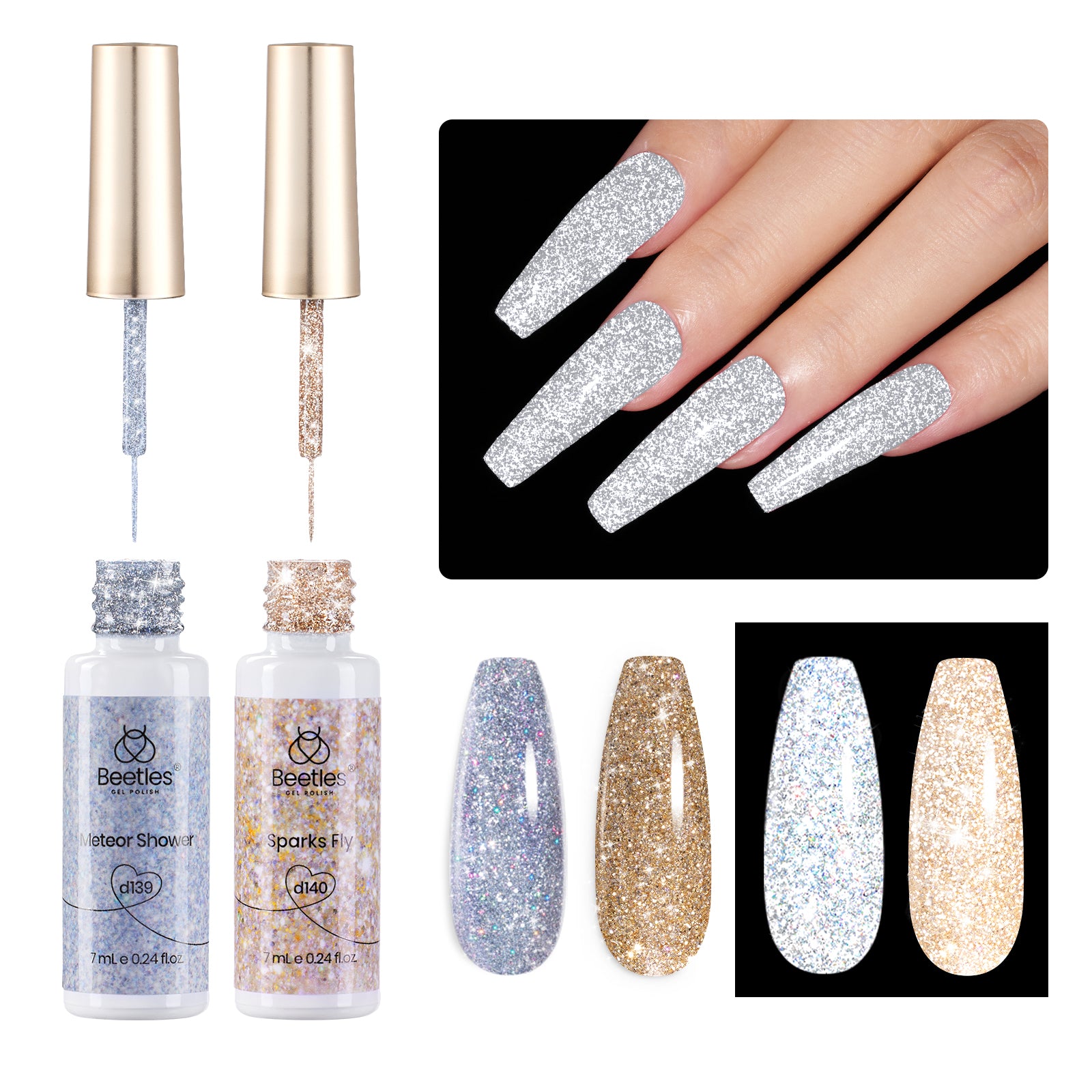 Festive Sparkle - Nail Art Gel Liner