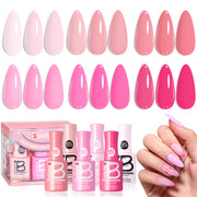 Beetles Stay Shining Collection Salon-Quality Gel Nail Polish Set - Pink Melody - 6pc