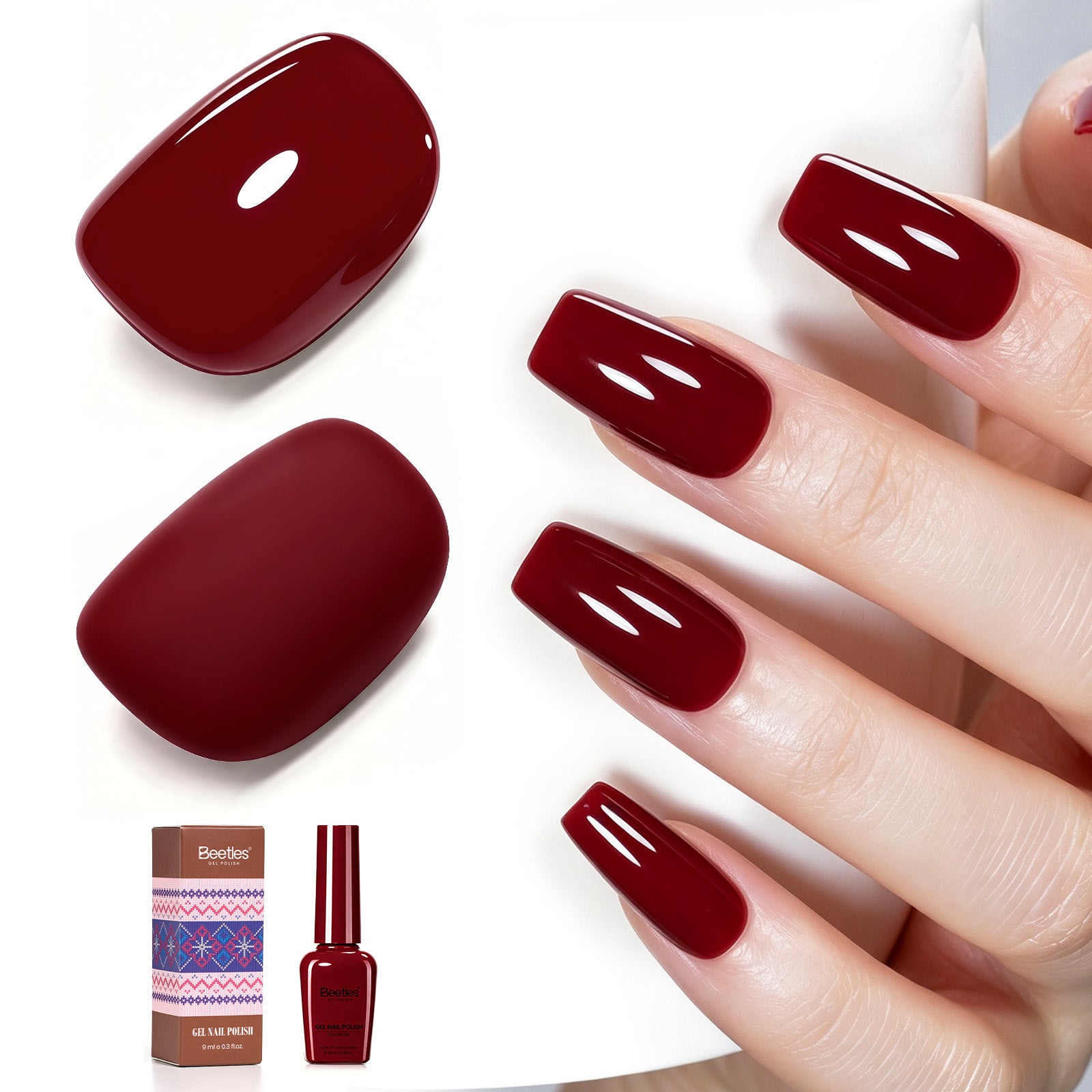 Beetles Fall Nails Season - Ruby Cherry Gel Nail Polish Autumn Halloween Nails 9ML