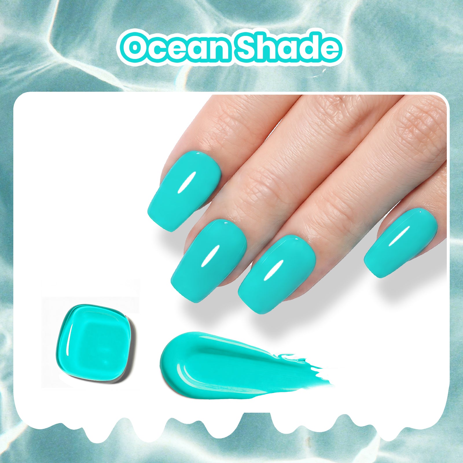 Beetles Summer Voyage - Ocean Shade Summer Nails Neon Blue 9ml