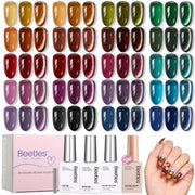 Beetles Leisure Fall 20 Colors Jelly Gel Polish Set 7.5ml HEMA-Free TPO-Free Fall Winter Nails