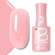 Beetles Stay Shining Collection Salon-Quality Gel Nail Polish - 15ml of Pink Veil