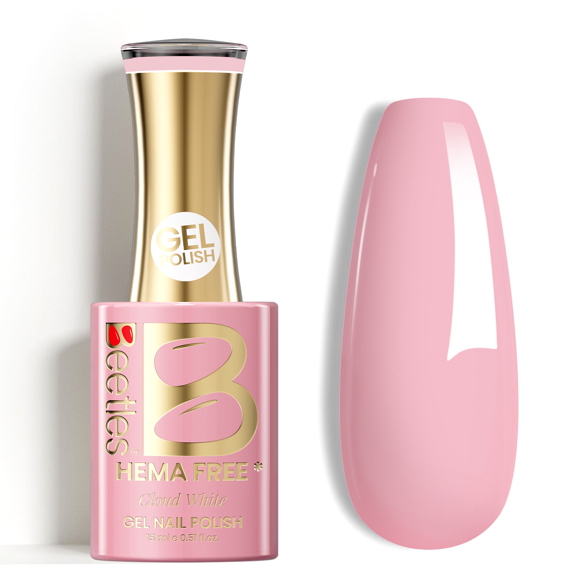 Beetles Gel Polish Stay Shining - Gel Nail Polish Pink Jelly Gel for Clarity Nail Style | Hema Free & TPO Free