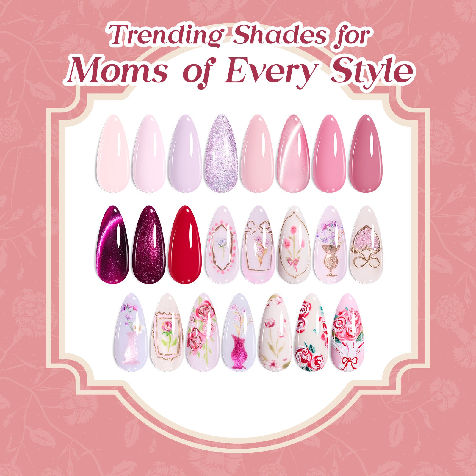 Beetles Mani Time with Mom Mother's Day Gift Box | 12-Color HEMA-Free & TPO-Free Manicure Kit